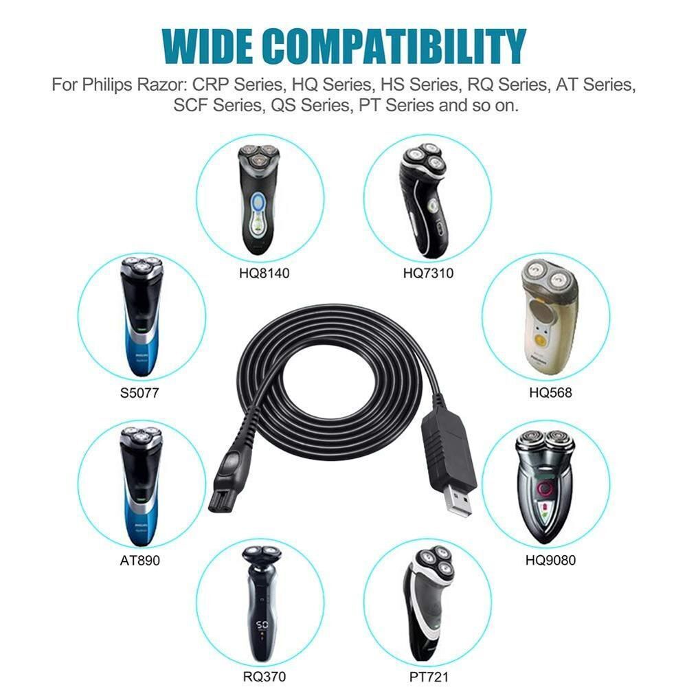Cord for Philip HQ850 Razor Charger for Philip One Blade Shaver Charger