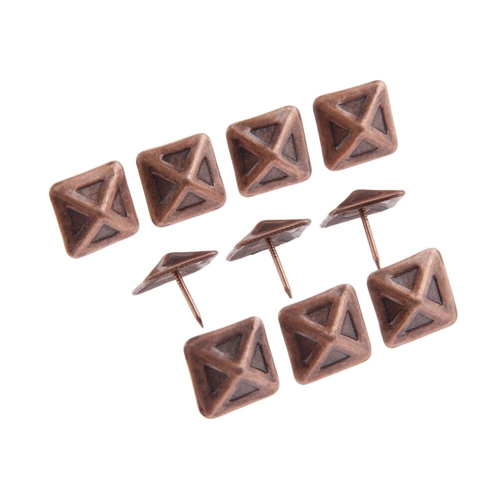 19*19mm Square Tacks Sofa Jewelry Box Furniture Upholstery Nails Pins Decorative