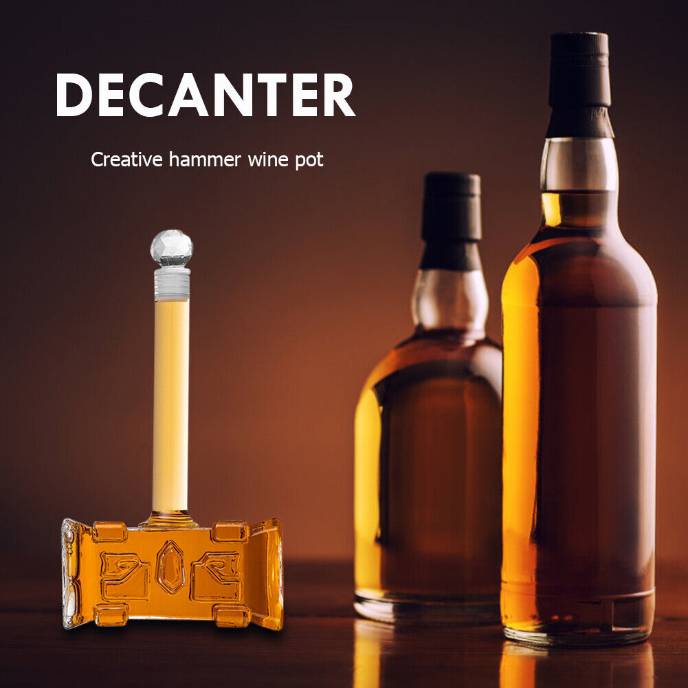 400ml Hammer Red Wine Aerator Champagne Glass Decanter Bottle for Bar Home
