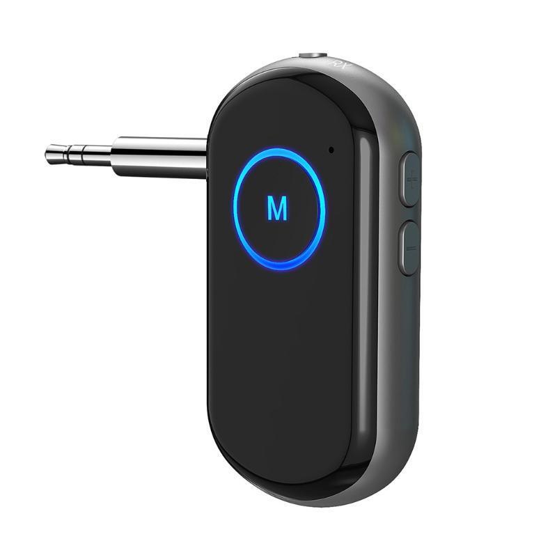 Bluetooth-compatible Transmitter Receiver 2in 1 Portable Car Adapter 3.5mm AUX
