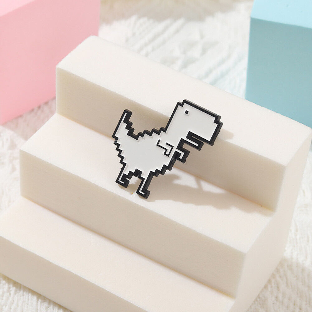Cartoon Tyrannosaurus Dinosaur Enamel Brooch Bag Jacket Clothes Lapel Pins