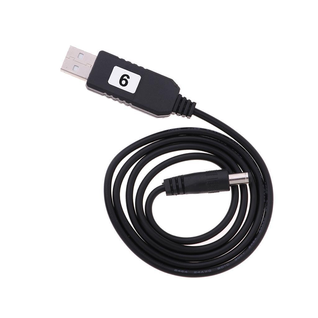 USB DC 5V To 9V 5.5mm x 2.1mm DC Barrel Male Converter   Power Cable