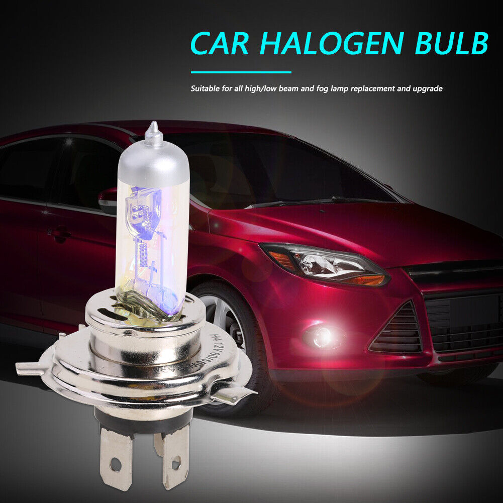 H4 Yellow Halogen Bulb 12V 60/55W 3000K for Car Headlight Fog Light Lamp