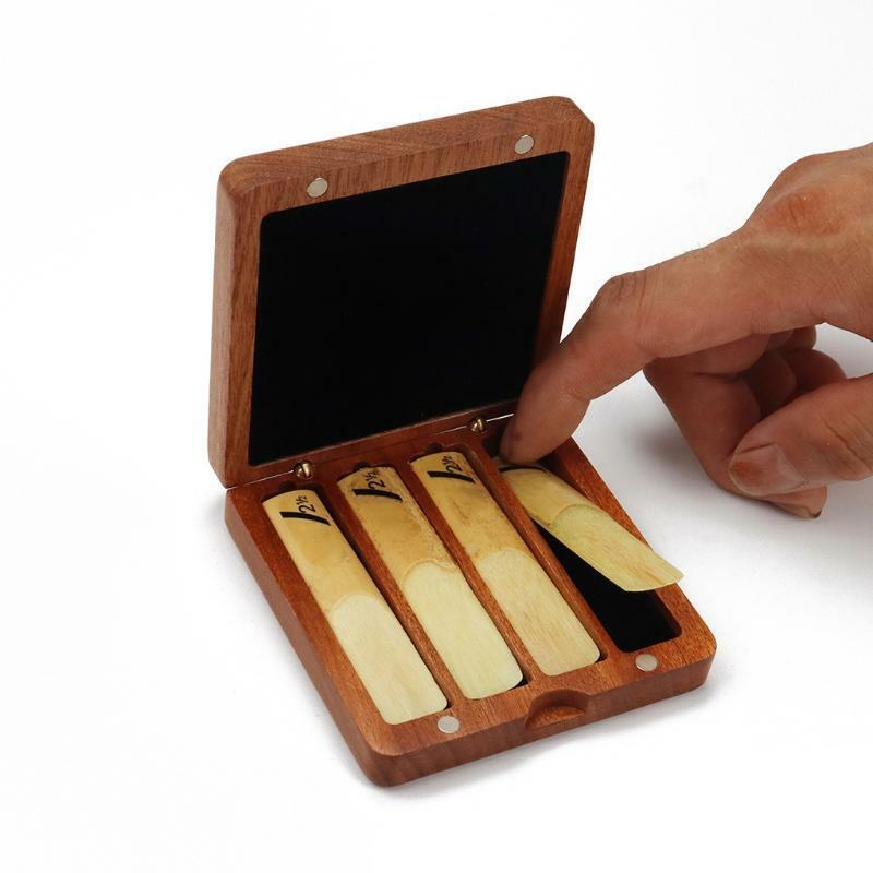 Travel Saxophone Reed Case,Laptop, Wood,Clarinet, Accessories, Storage Box