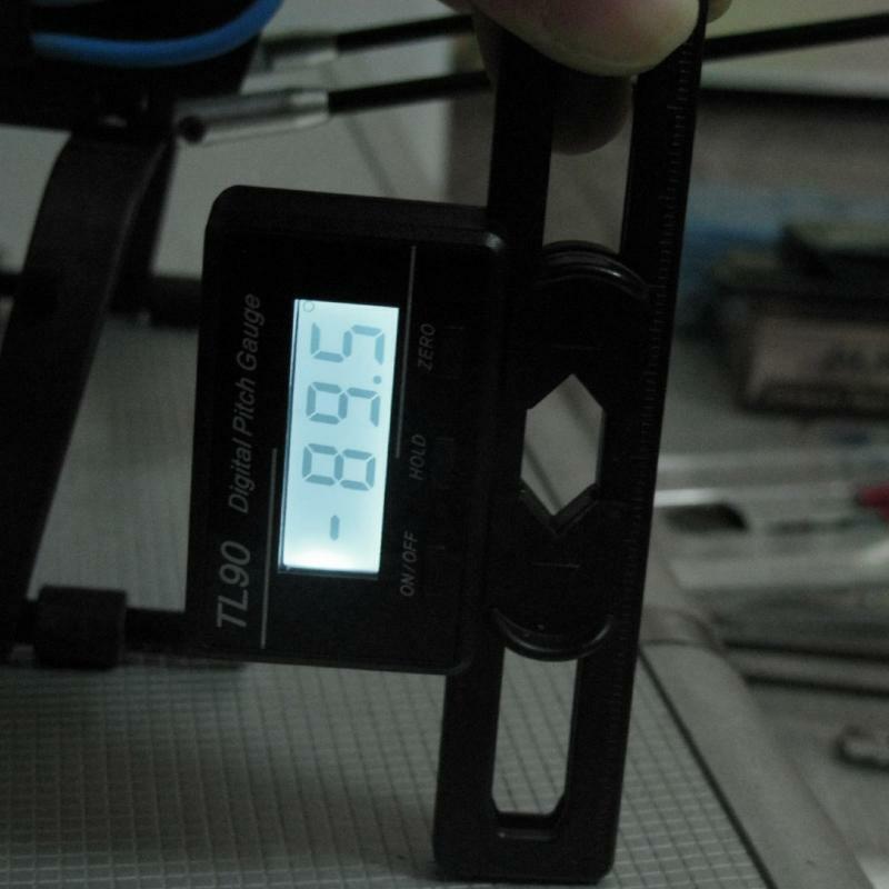 Compact Pitch Gauge with LCD Display Main Blade Digital Pitch Gauge Tl90 Useful