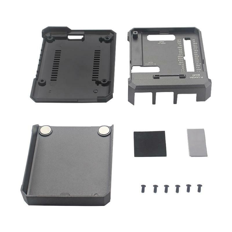 Aluminum Alloy Case for Raspberry Pi 4 Black Box Metal Shell Passive Cooling