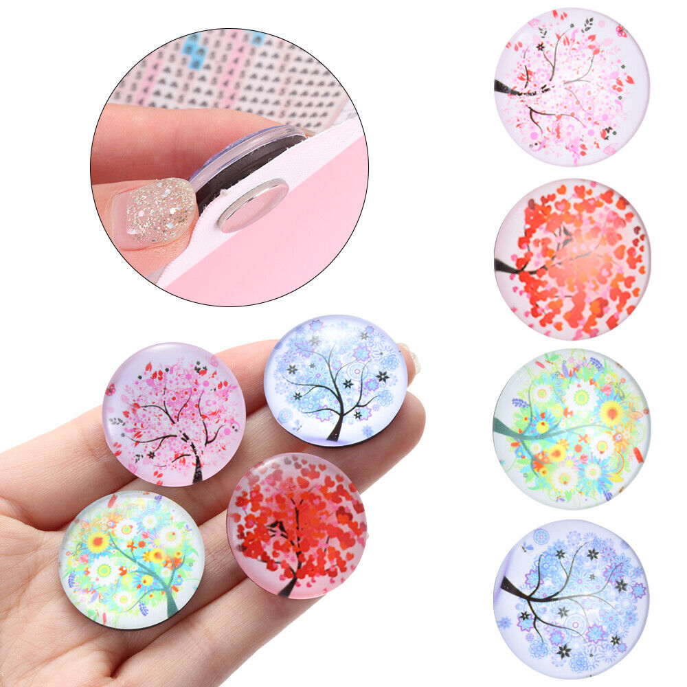 Painting Cover Holder Magnet Cover Core Four Seasons Tree Diamond Painting Tool
