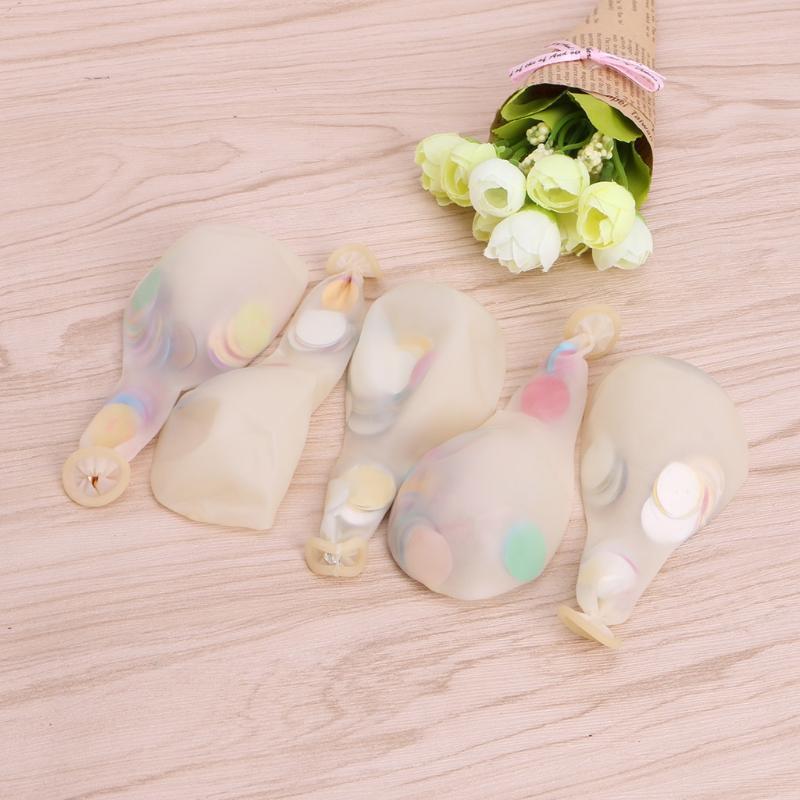 5Pcs Quality Multicolor Confetti Balloons 12inch Latex Party Wedding Decor