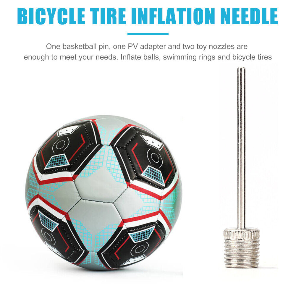 4pcs/set Ball Needle Nozzle Adapter Kit Bicycle Tire Inflate Pump Parts