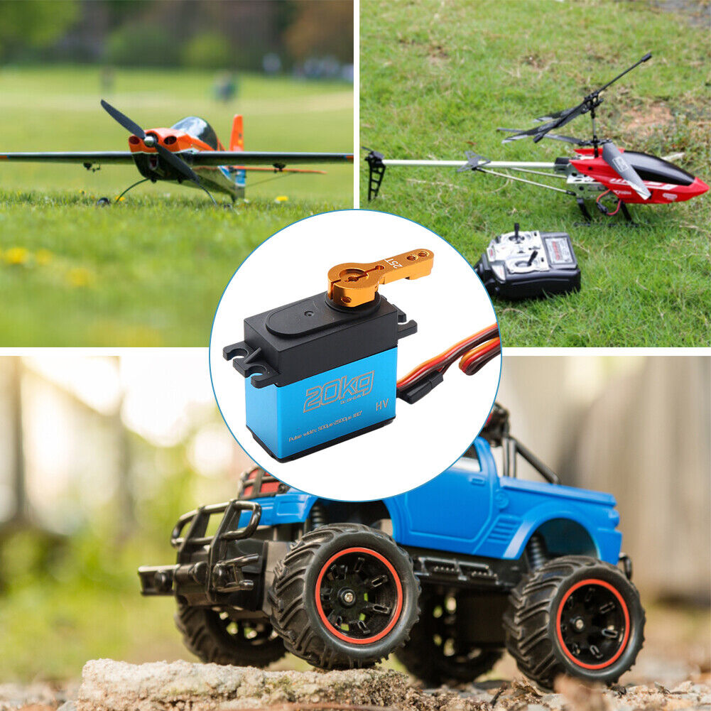 20kg Adjustable Digital Servo 180 Degree Stainless Steel Gear Servo Arm