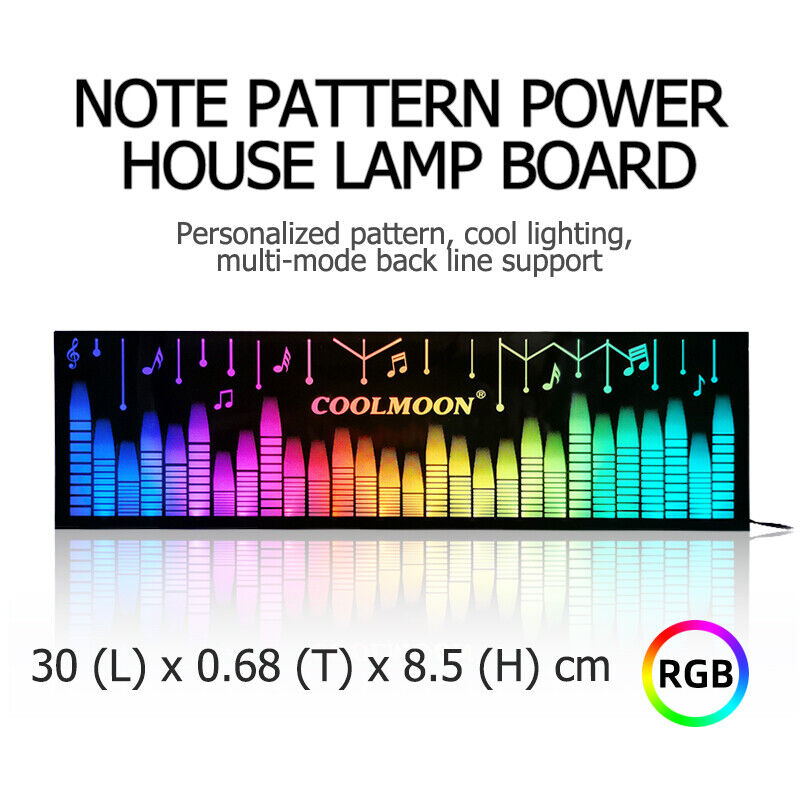 COOLMOON RGB Light Board PC Case Power Box Small 4 Pin Lighting Side Panel