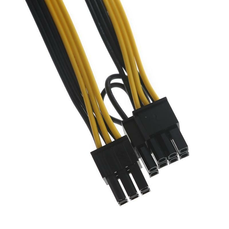 50cm/19.69 in 8 Pin to 6 Pin Male PCI E Graphics Card Power Supply Adapter Cable