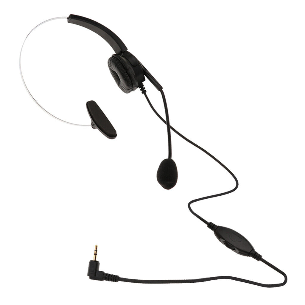 2.5mm Telephone Headsets For   Phones Noise Cancelling