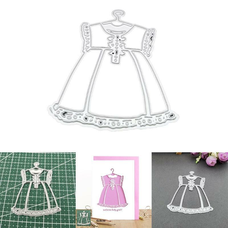 Baby Girl Dress Metal Cutting Dies Stencil Scrapbooking DIY Album Stamp  Emboss