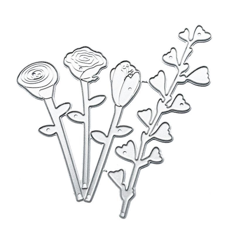 Bouquet Metal Cutting Dies Stencil DIY Scrapbooking Album Paper Card Template
