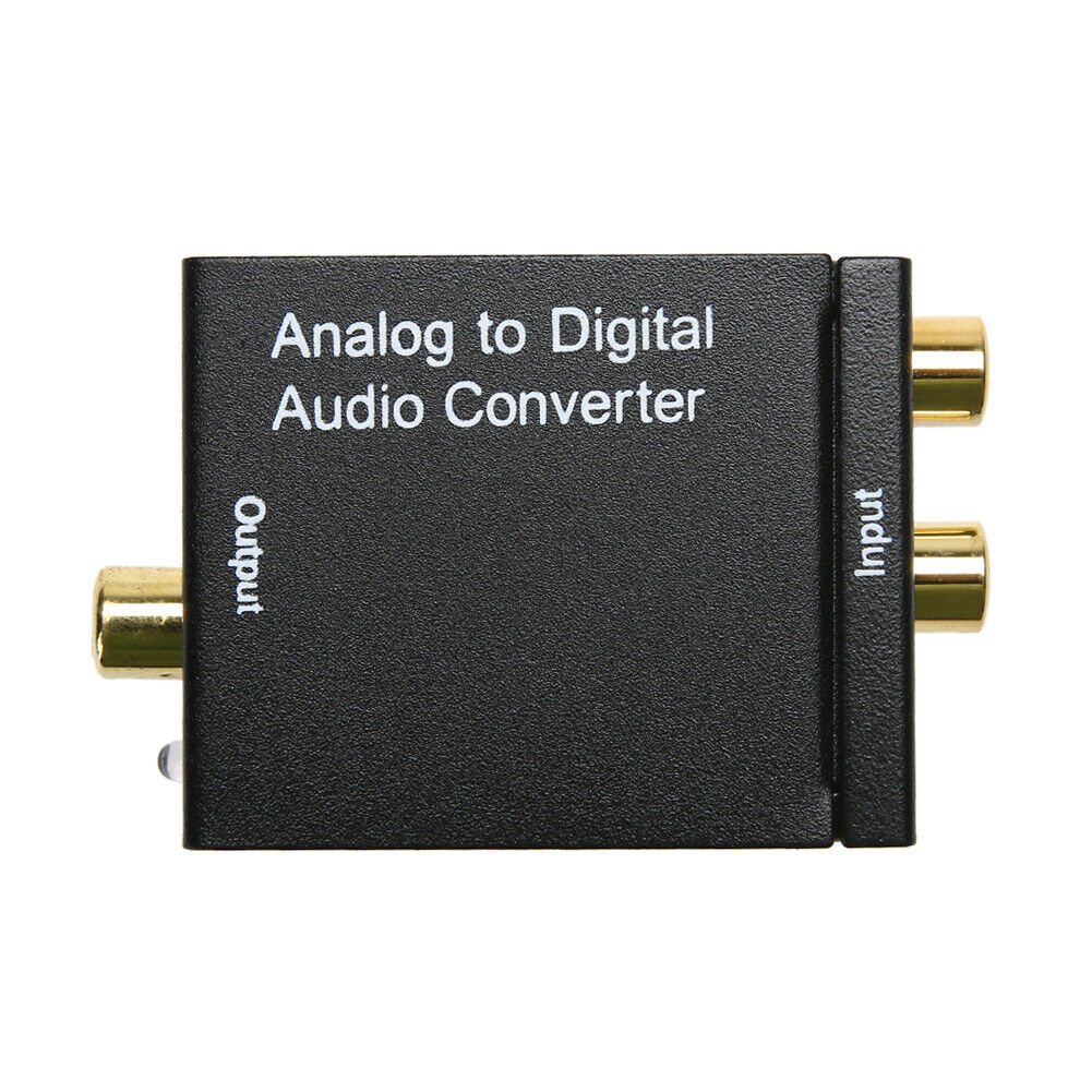 Analog L/R to Digital SPDIF Coaxial Coax RCA & Optical Toslink Audio Conver