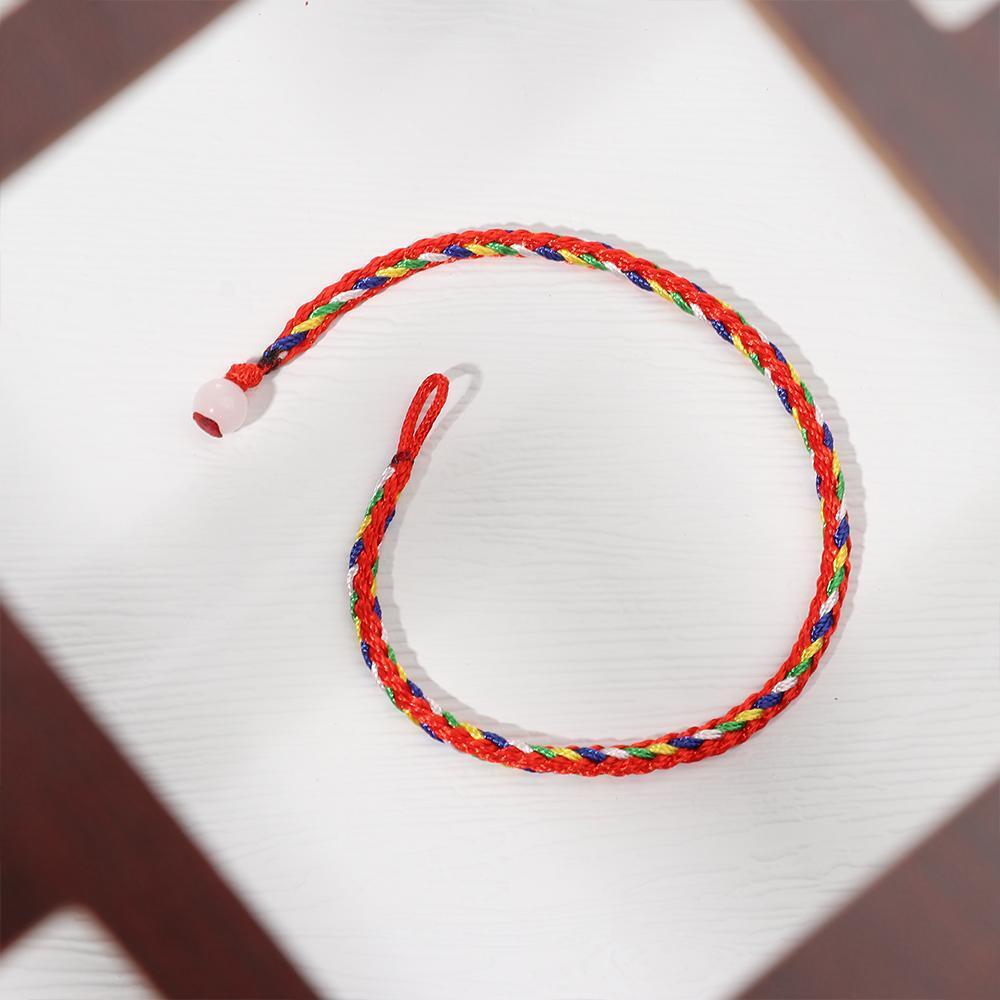 Attractive Gift For Couple Red Rope Bracelet Jewelry Gifts Hand-woven Bracelet