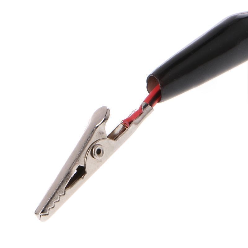 Dual Red & Black Test Leads with Crocodile Clips Alligator Jumper Cable Wire