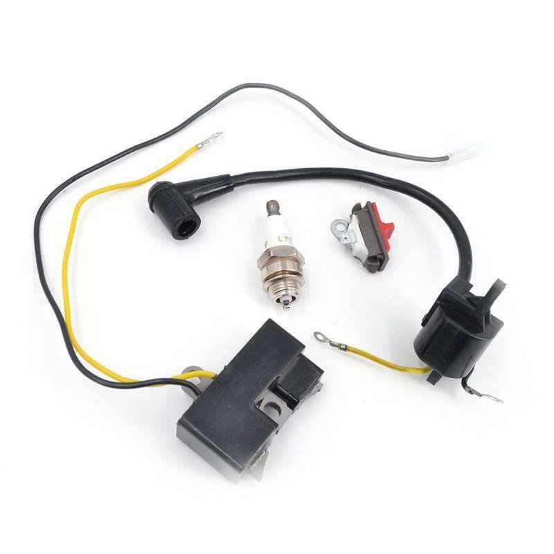 Upgrade Ignition Coil ABS & Metal Made Spark Plug Set Combustion Efficiency