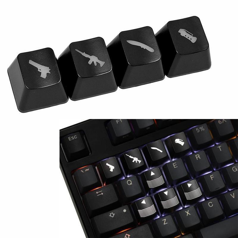 Mechanical Keyboard Key Caps ABS OEM R4 WASD Key Caps Personality Keycap 4PCS