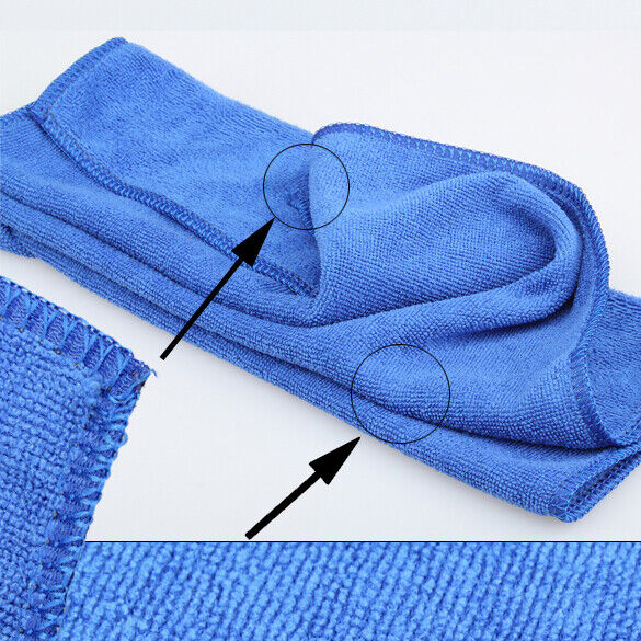 Car Wipe Cloth Auto Washing Waxing Polishing Cleaning Towel 30X70cm Blue