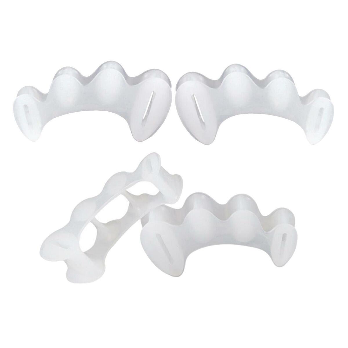 8pcs 4 Pairs Gel Toe Separators Hammer Straighteners Fixed Set for Yoga