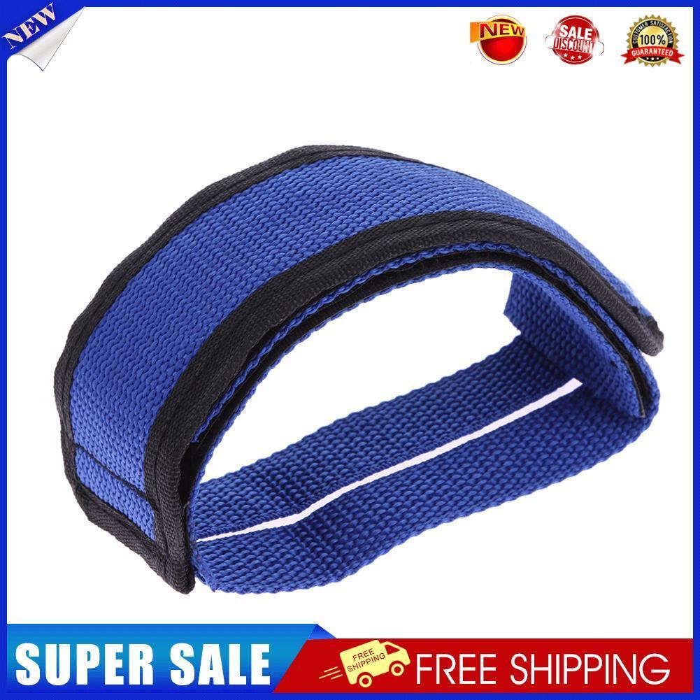 1pc Bicycle Fixed Gear Cycling Pedals Bands Feet Set With Straps Beam