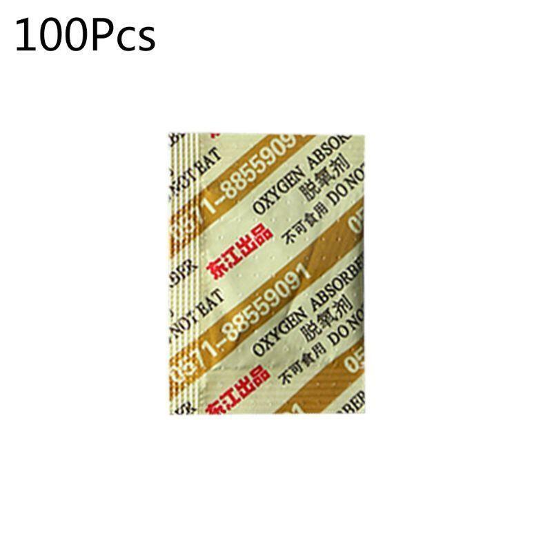 100Bags Deoxidant 30cc Oxygen Absorbers for Mooncake Long Term Food Storage CO2