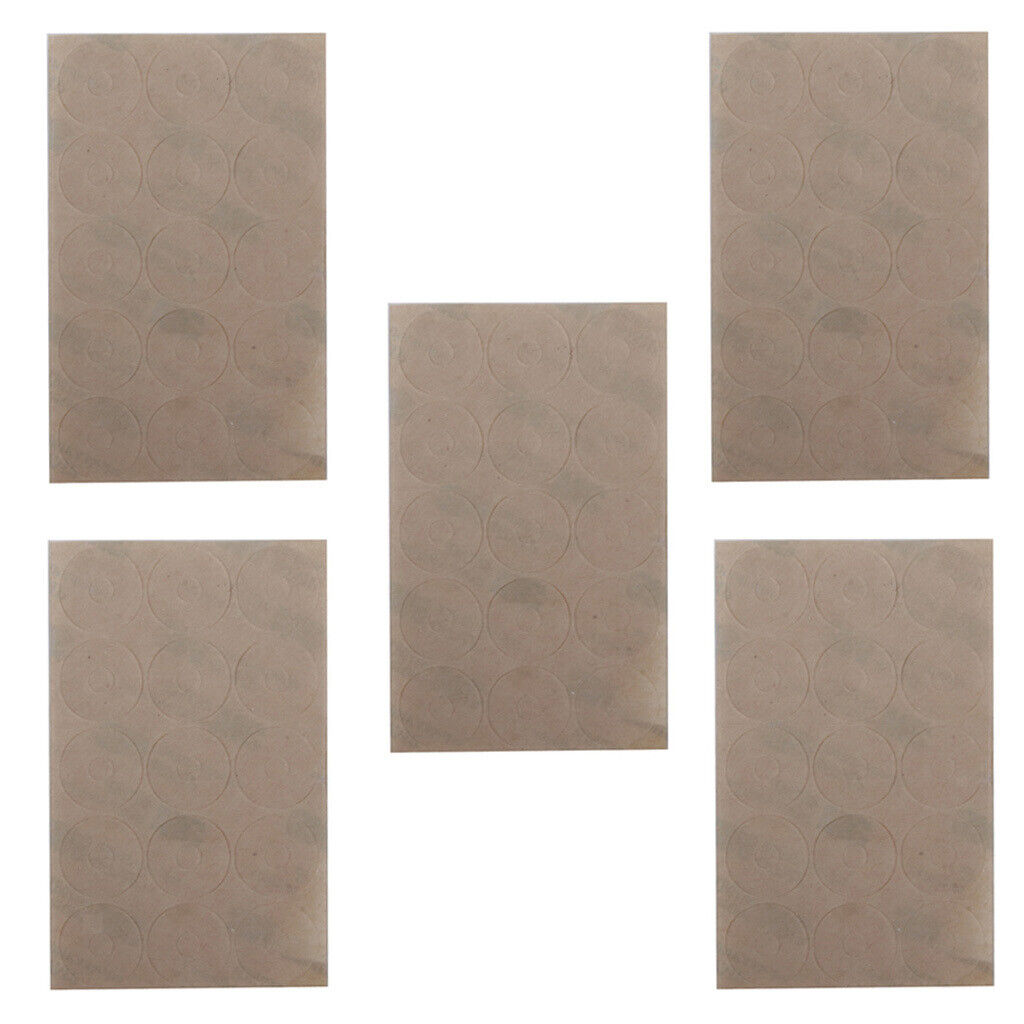 5 Sheet Silicone Gel Ruler Grips Non Slip Adhesive Rings Sewing Craft Clear