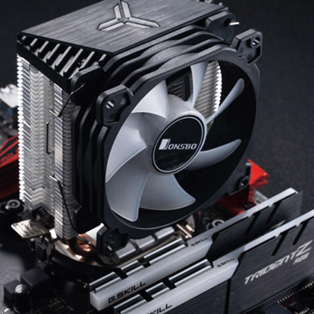 Jonsbo CR1200 2 Heat Pipe Tower CPU Cooler RGB 3Pin Cooling Fans Heatsink