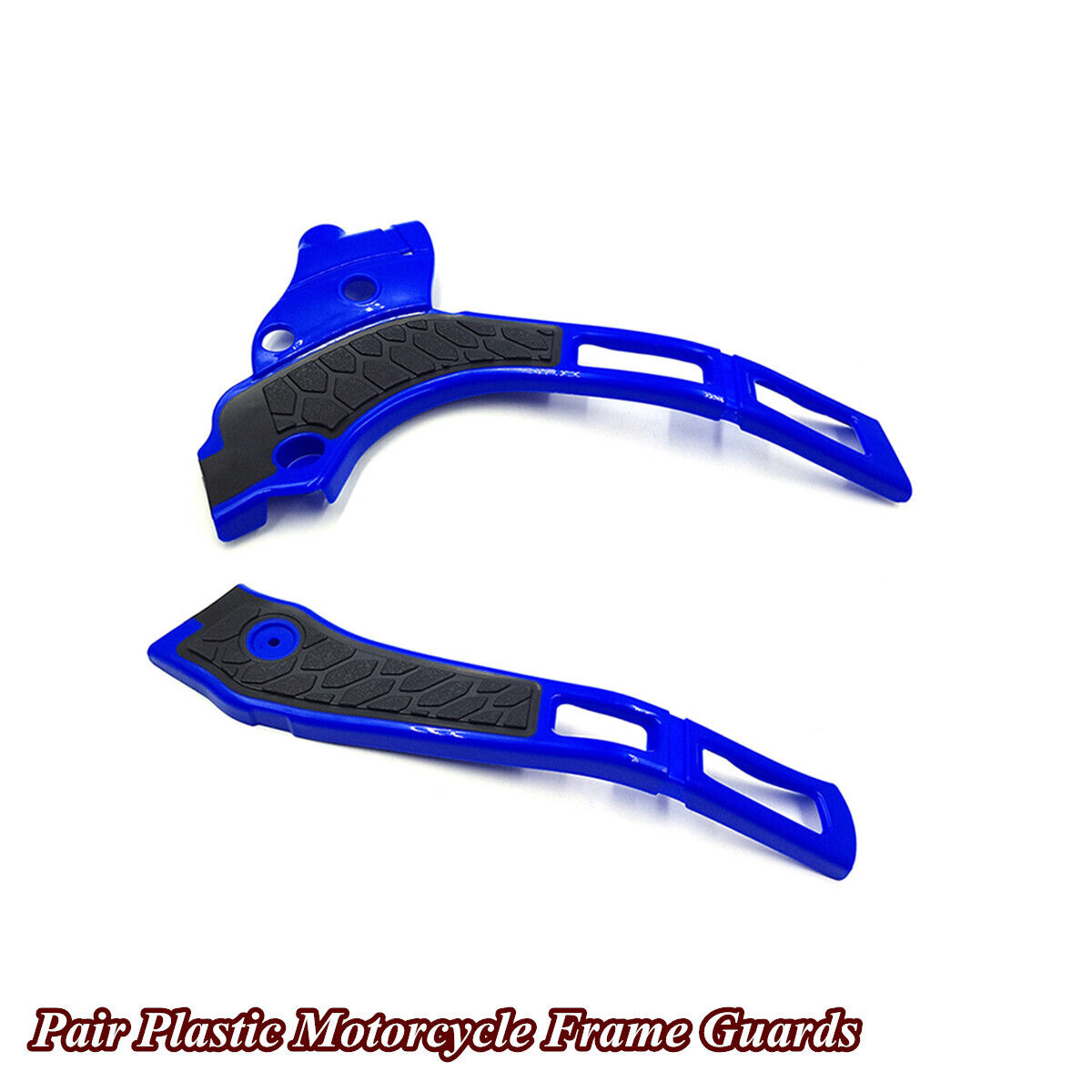 Black + Blue Plastic Motorcycle Frame Guards For Yamaha YZ125 YZ250 WR125 WR250