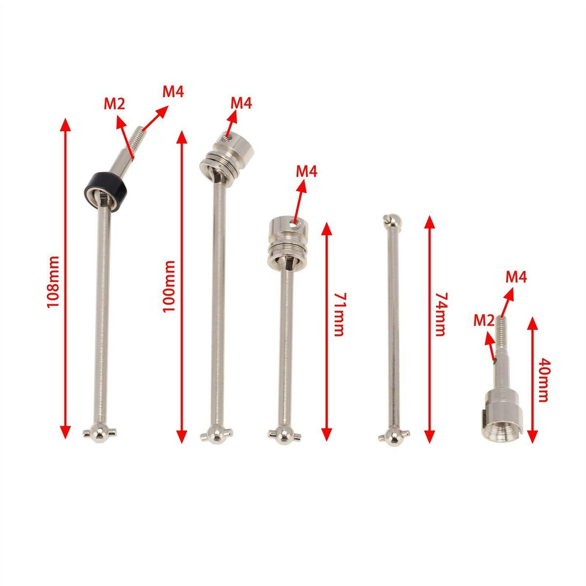 RC Upgrade Front Drive Shaft Kits for  104001 Truck