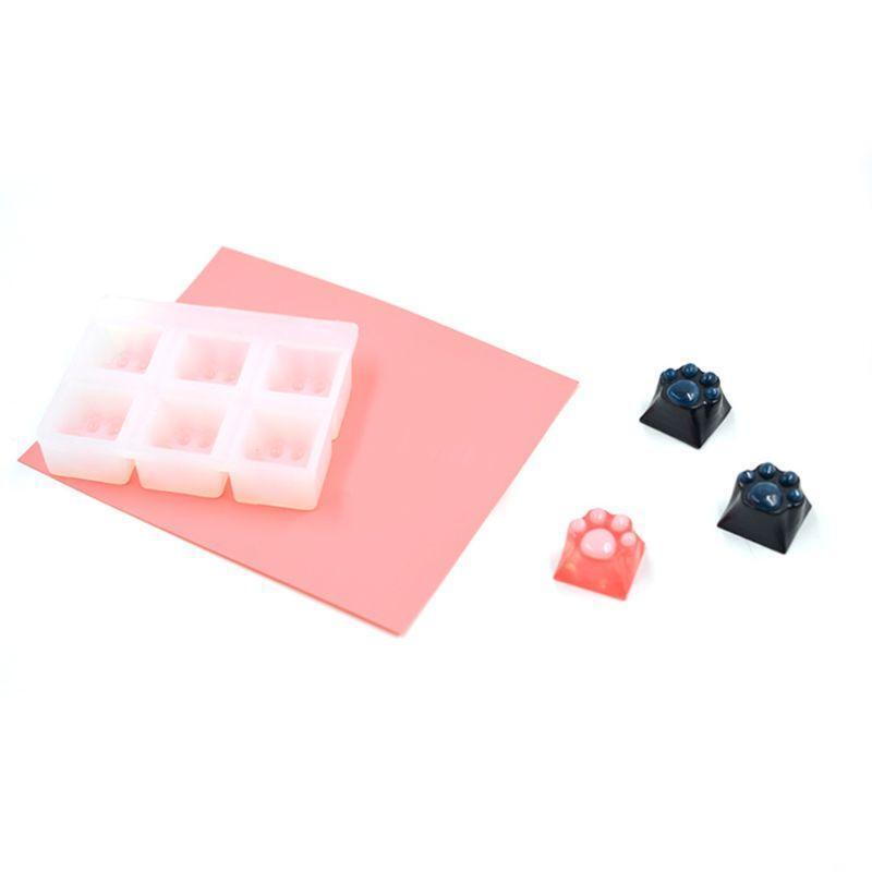 Manual DIY Mechanical Keyboard Key Cap Silicone Mold UV Crystal Epoxy Mold Craft