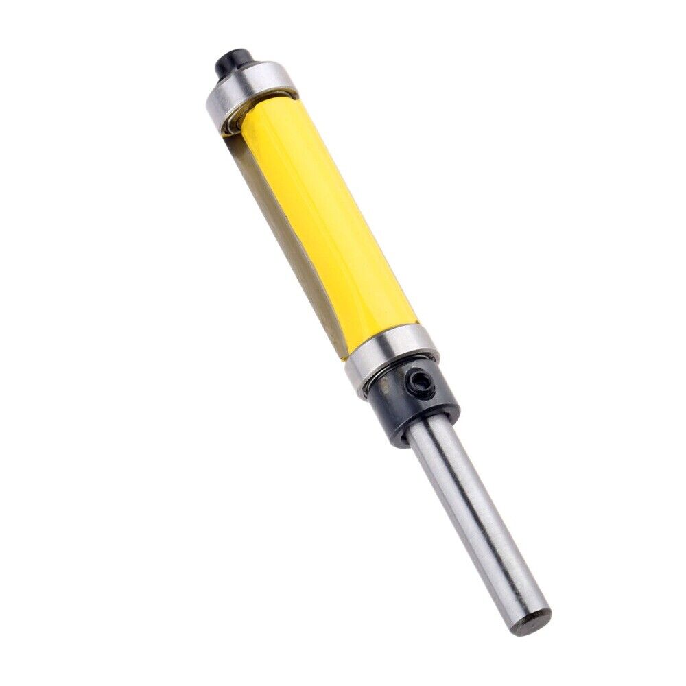 1/4Shank Double Flute Sealed Bearing Bit Straight Router Bit Diy For Solid Wood