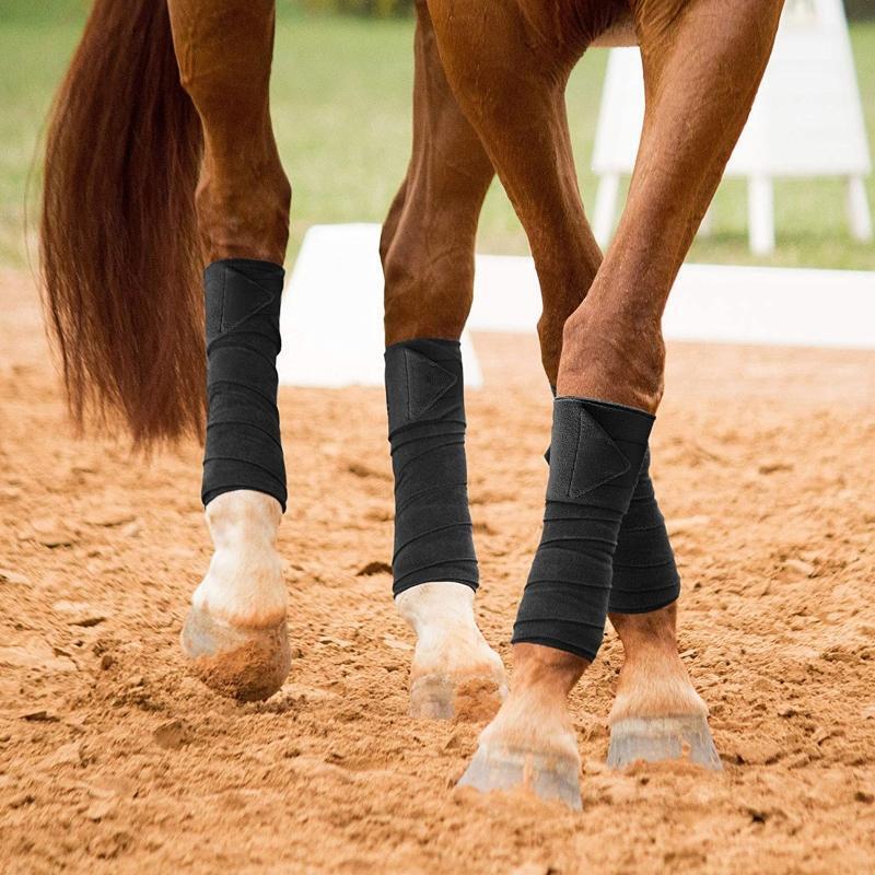 Horse Breathable Leg Wraps Horse Leggins DIY Standing Wraps Grip Roll