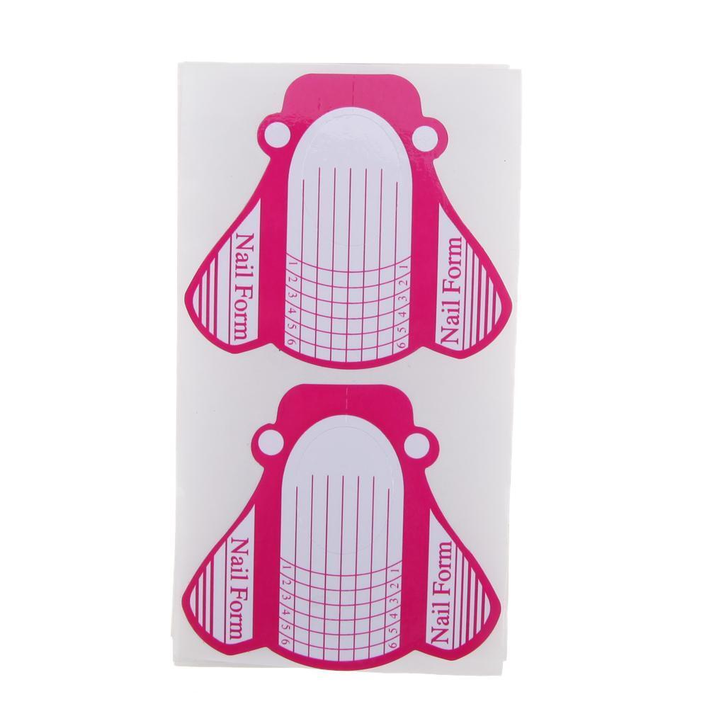 100 Nail Forms for Acrylic UV Gel Nail Art Tip Extension Brand New