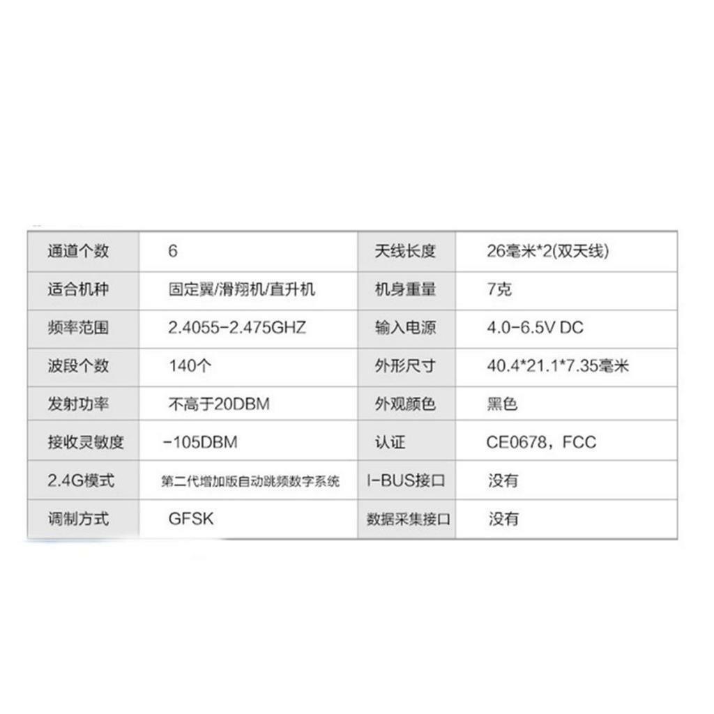 FS-iA6 2.4G 6CH Receiver Double  for i4 i6   GT2E GT2F GT2G