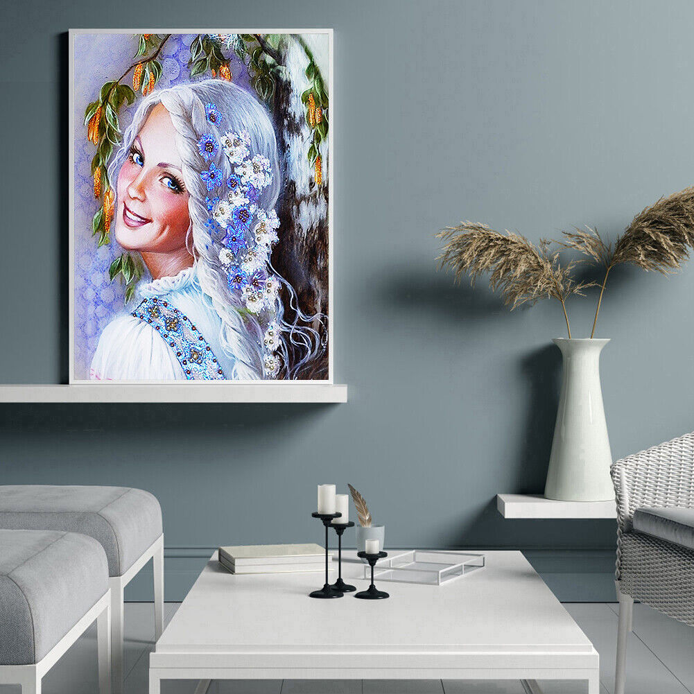 Smile Girl Part Drill Diamond Painting Home Decor DIY Mosaic Kit Picture