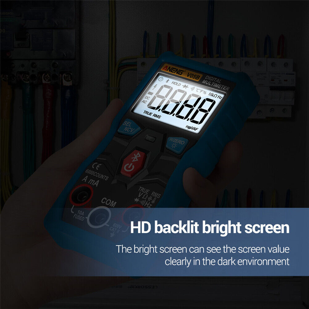 Digital Bluetooth-compatible Multimeter True RMS Auto Range DC/AC Voltage M