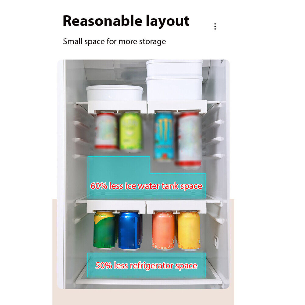 Hanging Beer Beverage Storage Rack Double Row Canned Drink Thickening Shelf