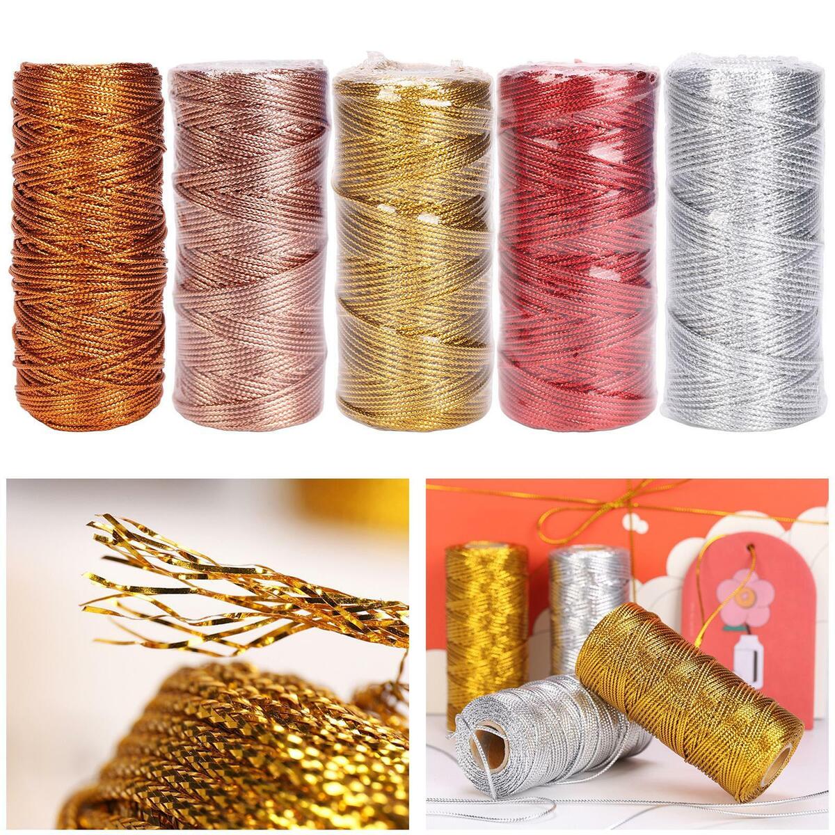 5  110 Yards Metallic  Twine  Wrapping Gifts Sturdy