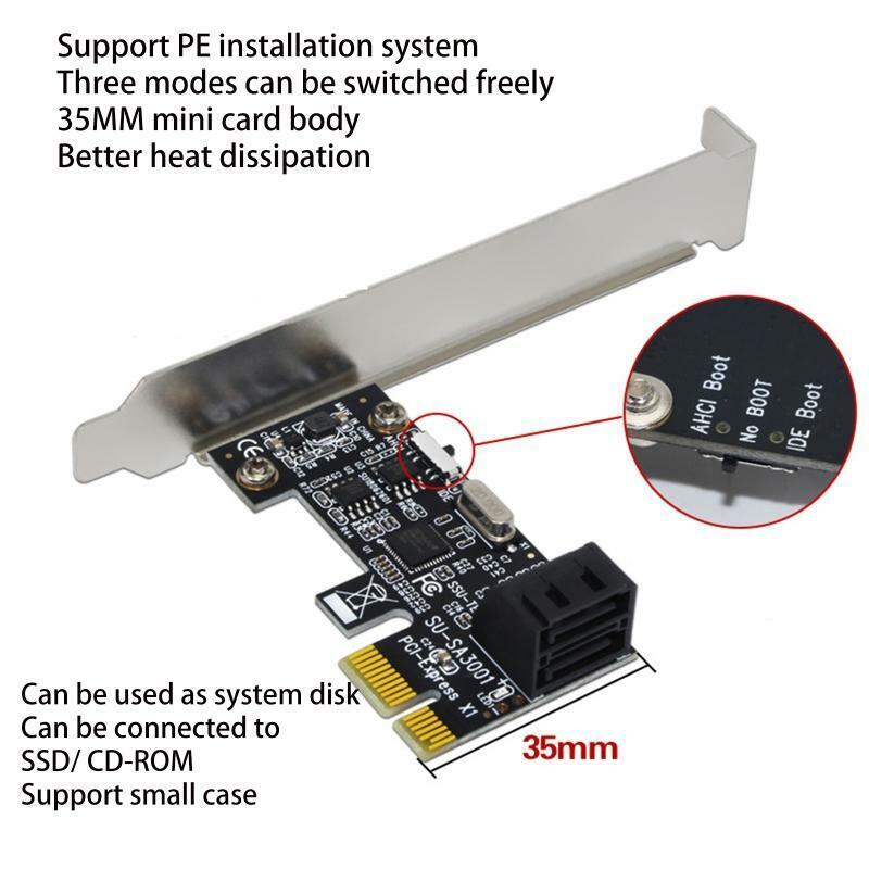Pci-e To Sata 3.0 Expansion Card Sata3.0 6Gbps Adapter Card Hard Disk Expansion