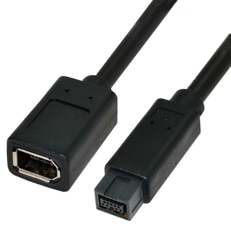 20cm Length IEEE 1394 6Pin Female to 1394b 9Pin Male Firewire Camera Converter
