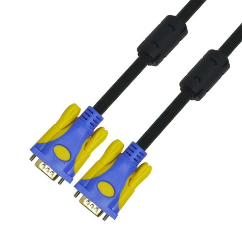 3+9 Male to Male 15 Pin Support 1080P SVGA Computer Monitor Cord Flat Adapter