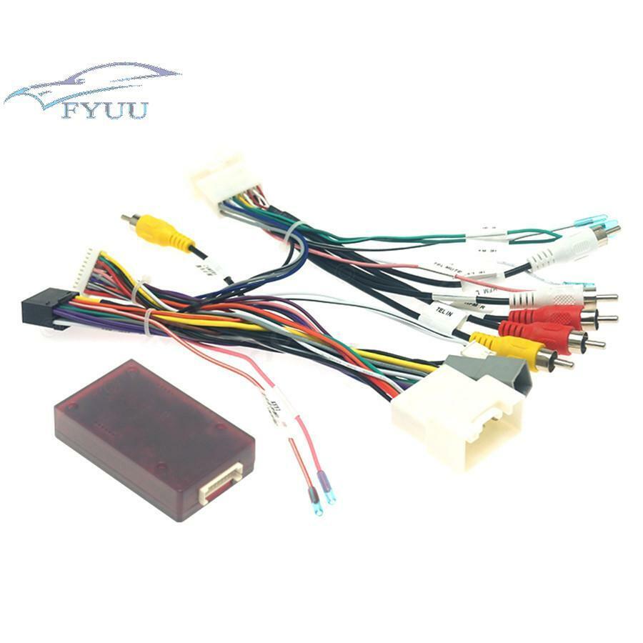 16Pin Car Stereo Audio Wiring Harness W/Canbus Box For Mitsubishi Pajero 2018-20