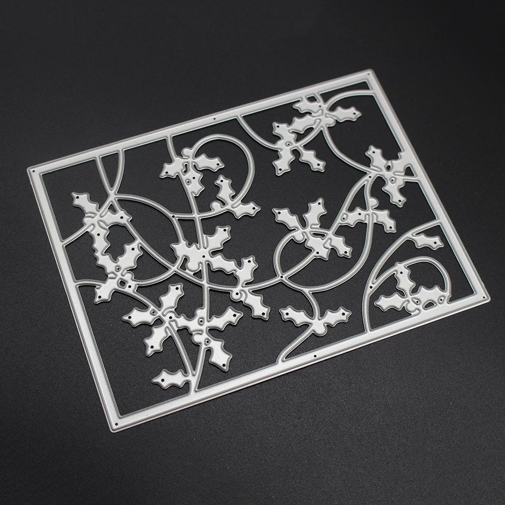 Retangle Leaves Metal Cutting Die Stencil Scrapbook Template Photo Craft
