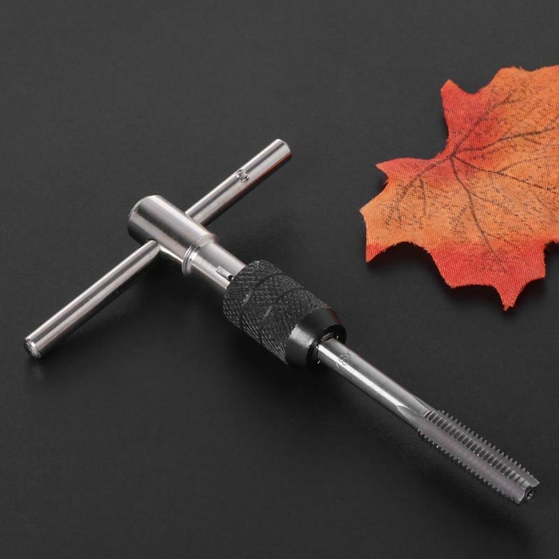 7 Pcs Tap Wrench and Die Metric M3/M4/M5/M6/M8 T Handle Garage Hand Tools Kits