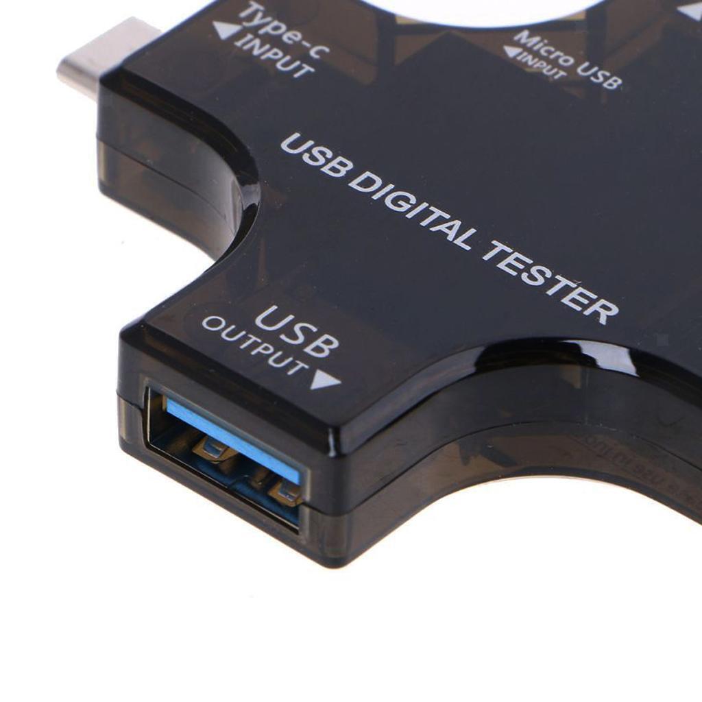 Usb Power Meter Testers, Multi Functional 2In1 TypeC Usb , Lcd Digital