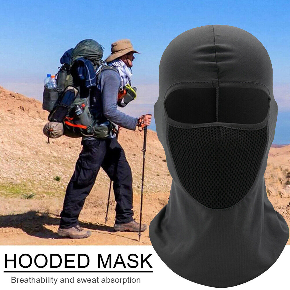 Outdoor Sports Face Cover Cap Cycling Sunscreen Neck Tube Scarf (Dark Grey)