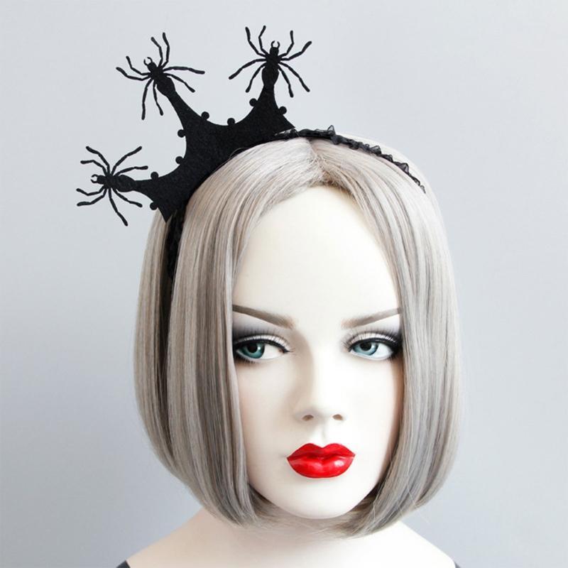 Spider Headband Halloween Tiaras Crowns Hair Hoop Photo Shoot Goth Headband